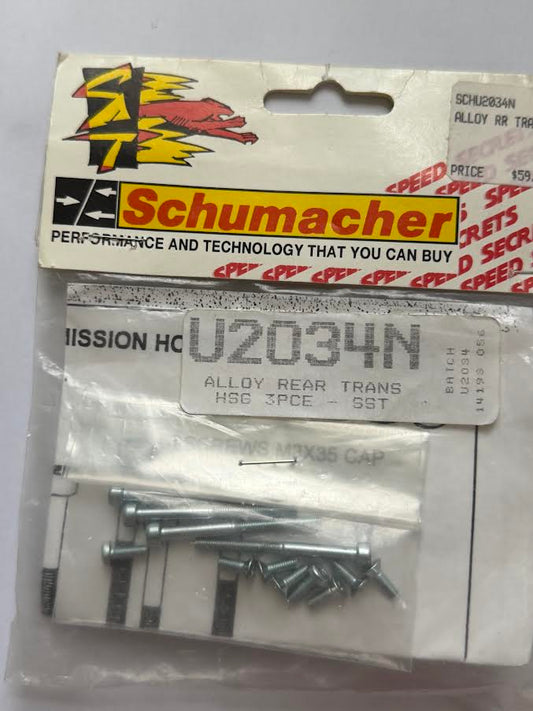 Schumacher Part #SCHU2034N Alloy Rear Trans HSG 3pcs - SST