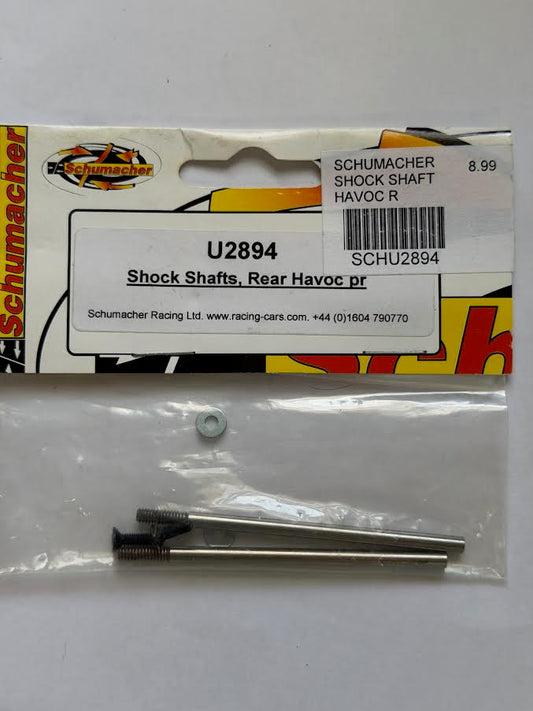 Schumacher Part #SCHU2894 Rear Shock Shafts (pair) Havoc