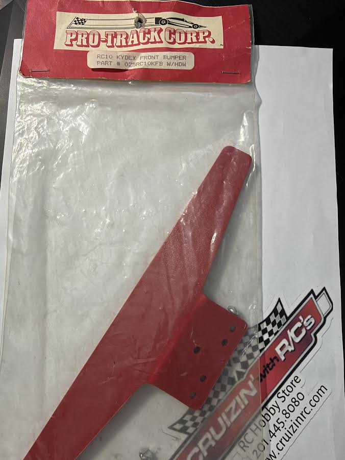 Pro-Track Part #025RC10KFB RC10 Kydex Front Bumper w/Hardware VINTAGE/RARE