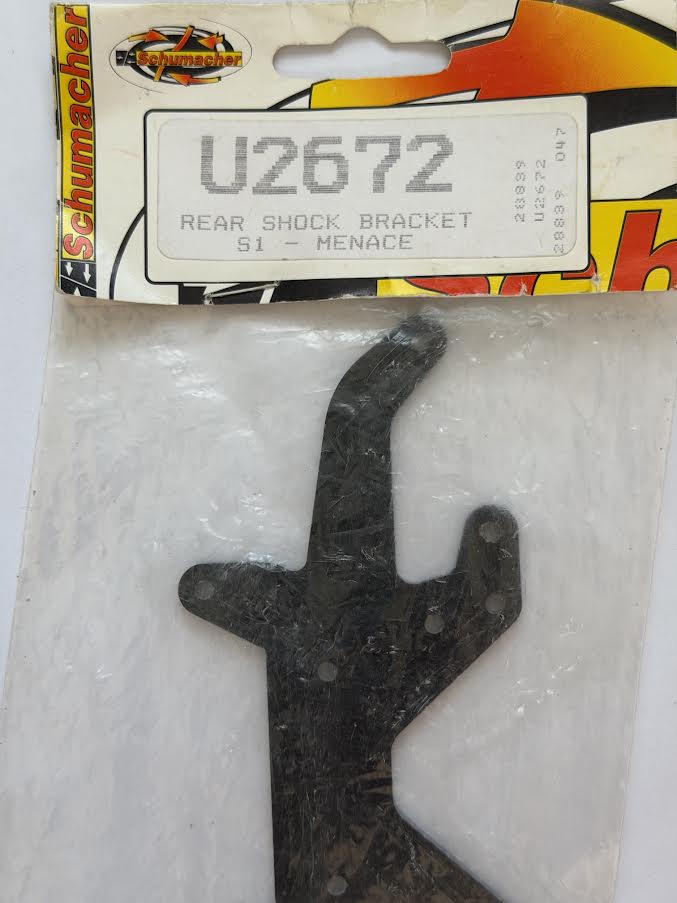 Schumacher Part #SCHU2672 Rear Shock Bracket; S1 - Menace