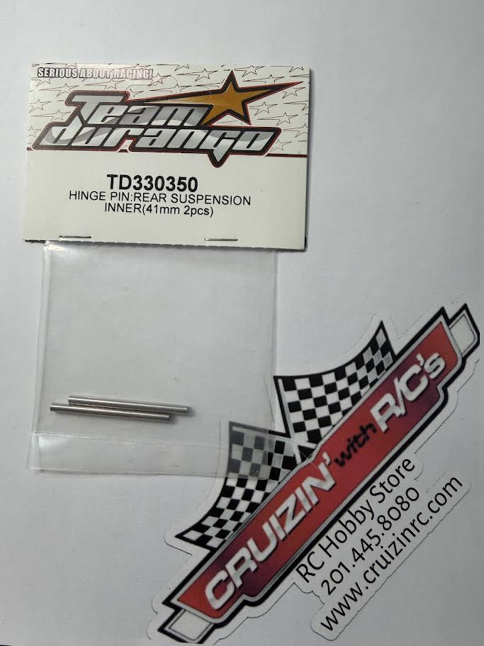 Team Durango Part #TD330350 Hinge Pin: Rear Suspension Inner (41mm 2pcs) - discontinued