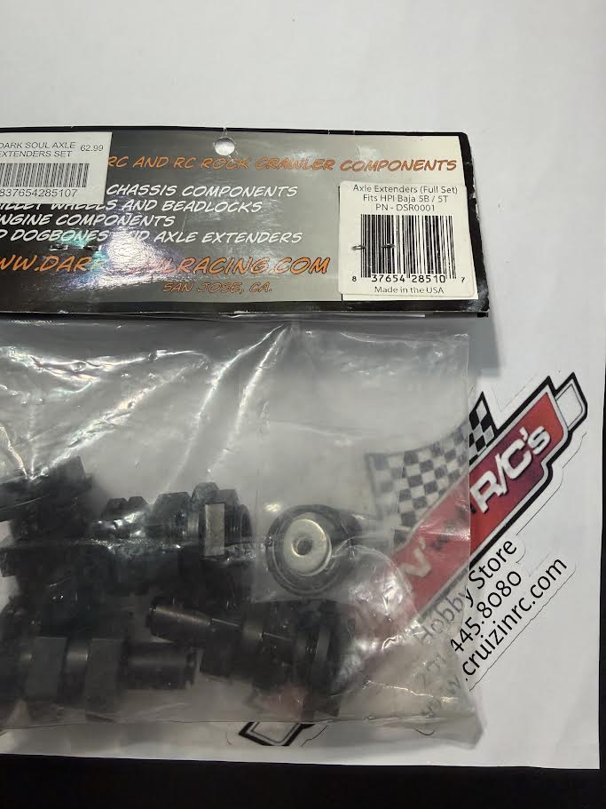 Dark Soul Racing Part #DSR0001 Alum Axle Extenders (Full Set) fits HPI Baja 5B / 5T