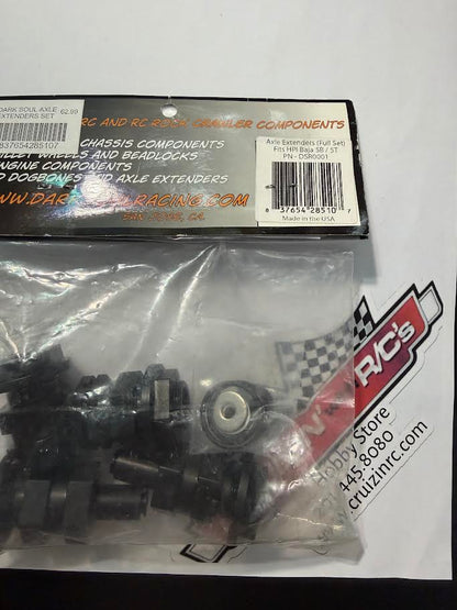Dark Soul Racing Part #DSR0001 Alum Axle Extenders (Full Set) fits HPI Baja 5B / 5T