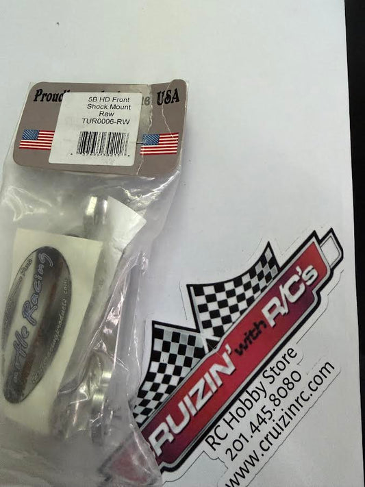 Turtle Racing Part #TUR0006-RW 5B HD Front Shock Brace-Raw