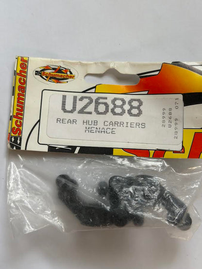 Schumacher Part #SCHU2688 Rear Hub Carrier pr - Menace, Mi2/EC