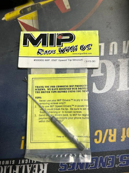 MIP Part #9000S Speed Tip™ .050" Hex Driver Wrench Insert
