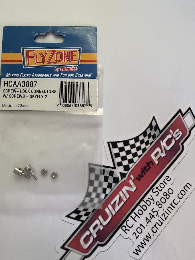 Flyzone Part #HCAA3887 Screw-Lock Connectors W/screws-Skyfly 2
