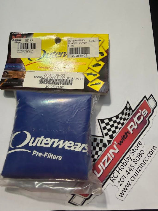 Outerwears Part #20-2538-02 Shroud Cover for HPI Baja 5T - Blue