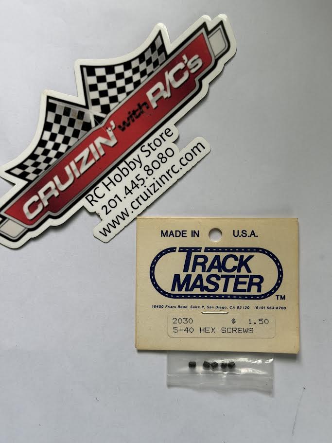 Track Master Part #TRM-2030 5-40 Hex Screws NIB vintage