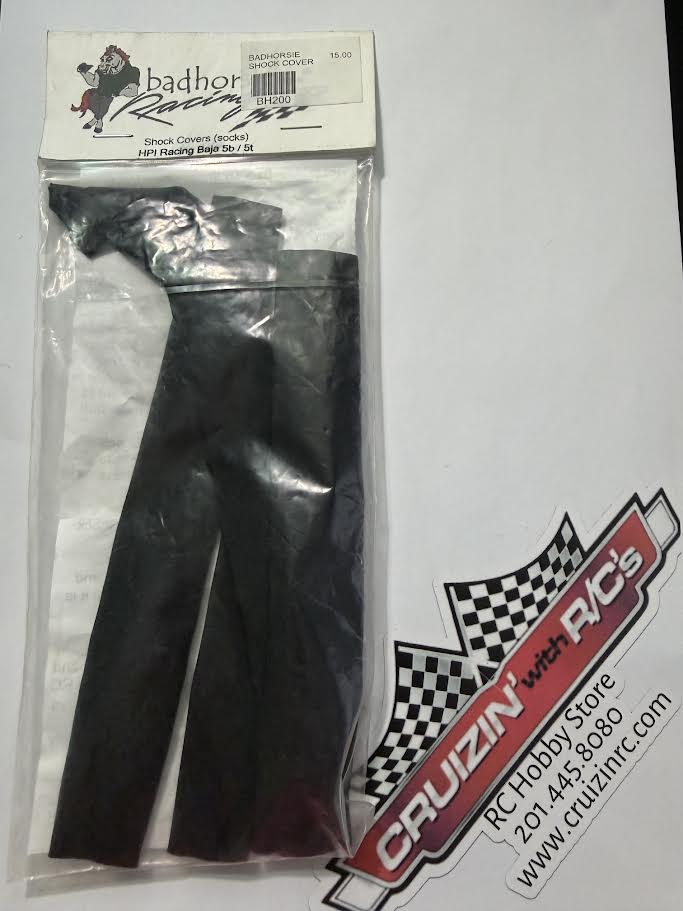 Badhorsie Part #BH200 Shock Covers (Socks) HPI Racing Baja 5b / 5t - Black