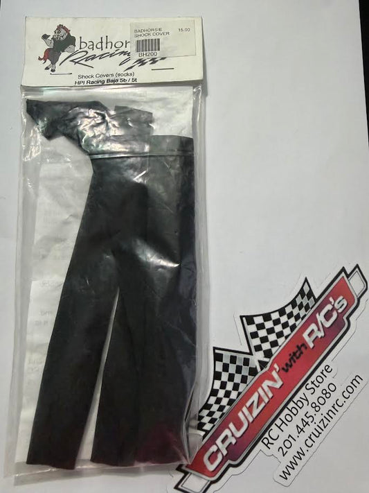 Badhorsie Part #BH200 Shock Covers (Socks) HPI Racing Baja 5b / 5t - Black