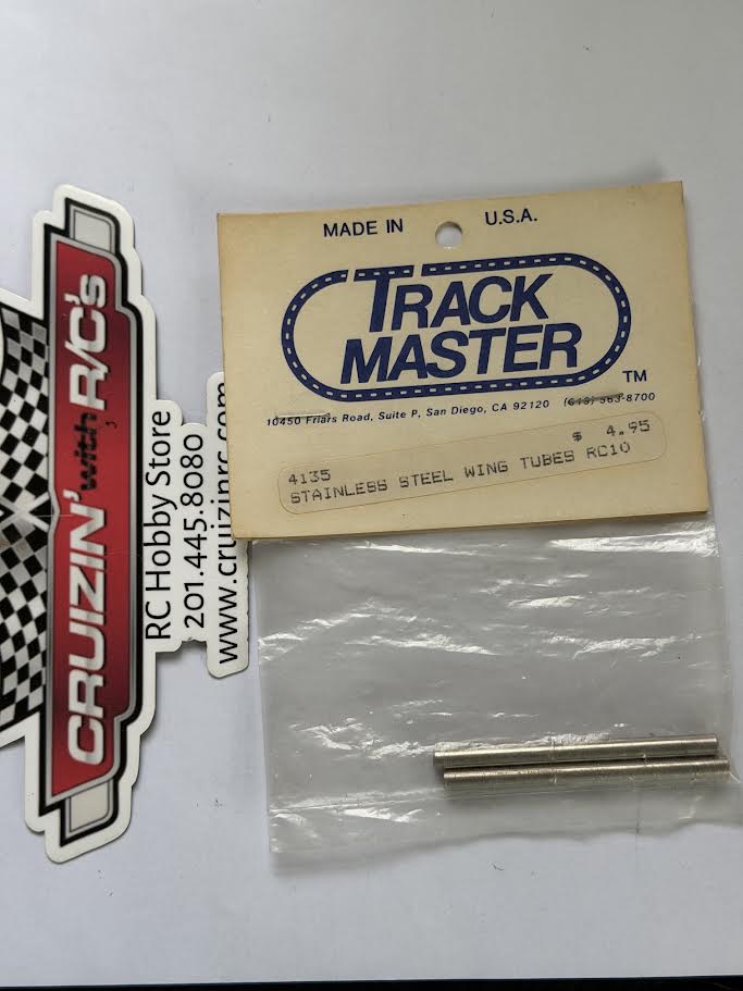Track Master Part #TRM-4135 Stainless Steel Wing Tubes RC10 NIB Vintage