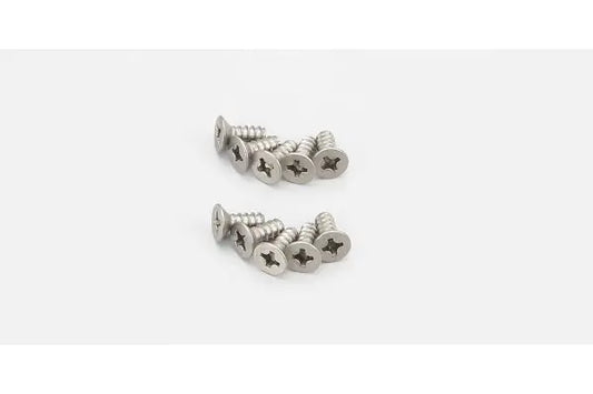 Kyosho Part #1-S33008TPT TP Flat Head Screw (Titanium/M3x8/10pcs)