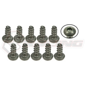 3Racing TS-BSM318S M3x18 Titanium Button Head Hex Socket Self-Tapping Screws