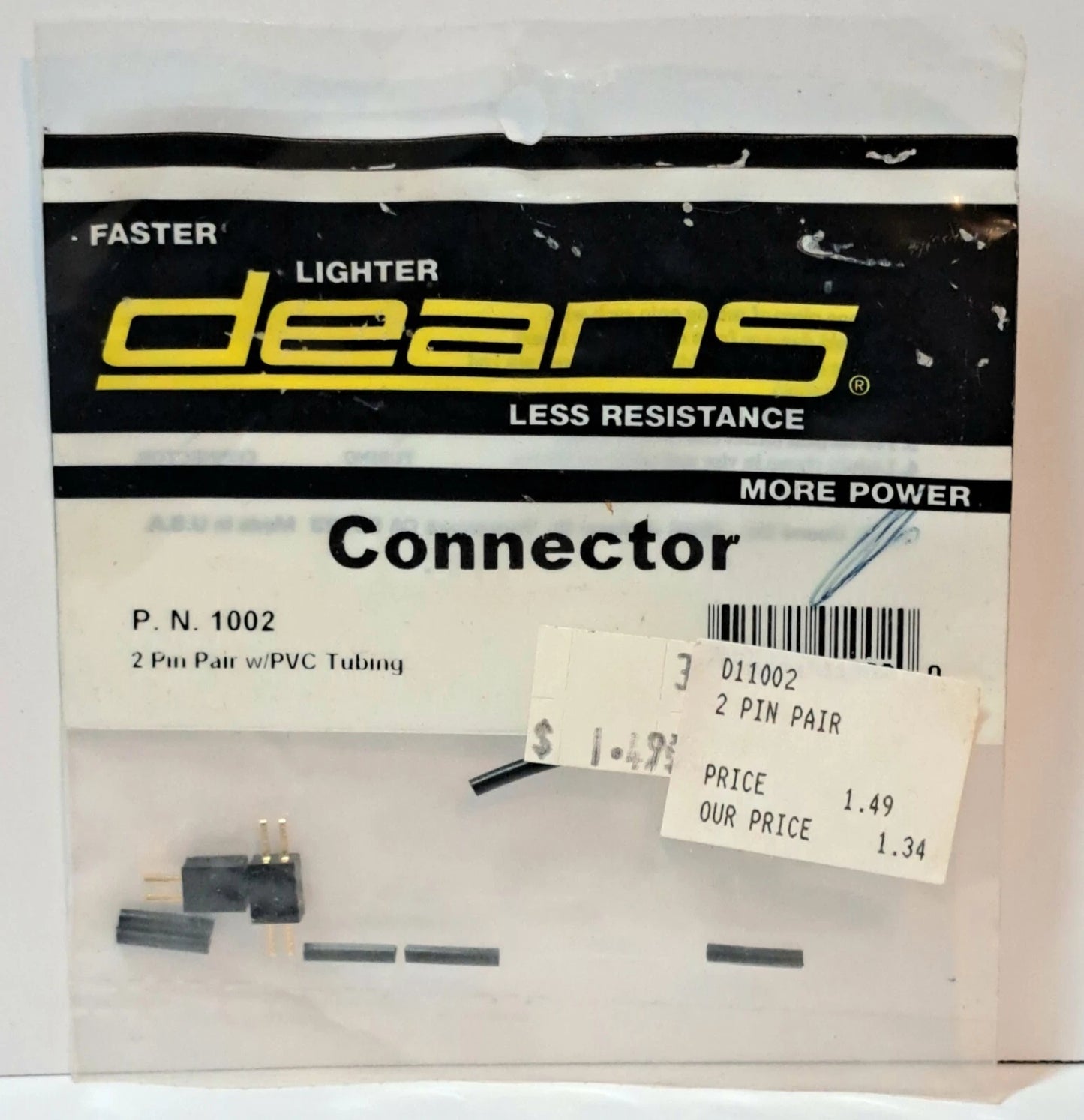 Deans Part #WSD1002 Connector 2 Pin Pair  w/PNC Tubing
