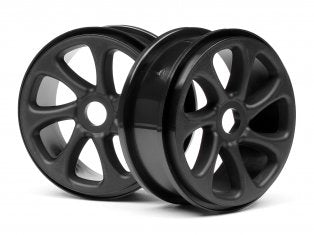 HPI Racing Part #101371 Black Turbine Wheels Pulse 4.6 Buggy RTR