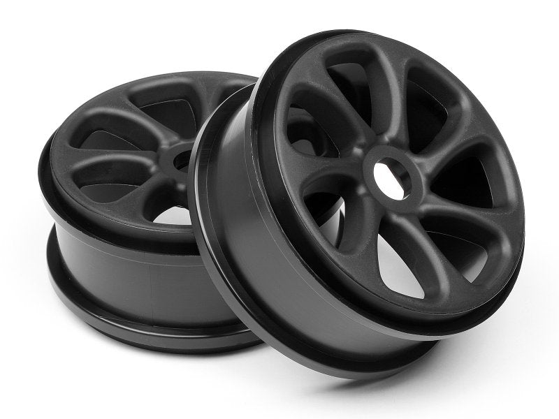 HPI Racing Part #101371 Black Turbine Wheels Pulse 4.6 Buggy RTR