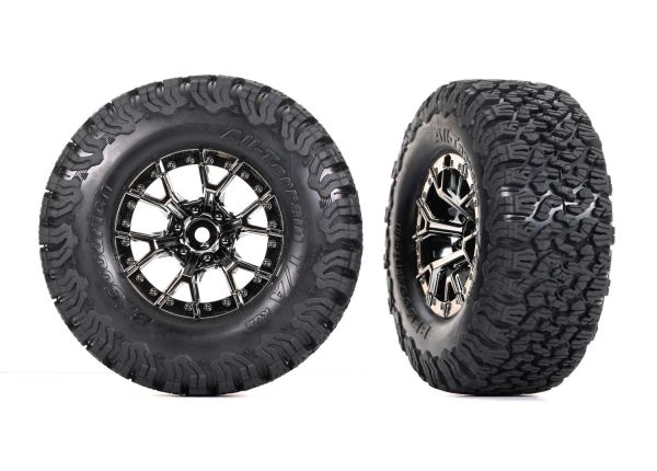 Traxxas 10187-BLKCR Raptor R Black Wheels