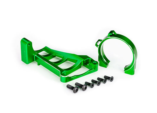 Traxxas Green Aluminum Front and Rear Motor Mounts