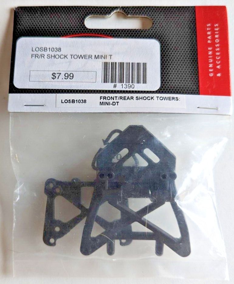 Team Losi Part #LOSB1038 Front/Rear Shock Towers: Mini-DT