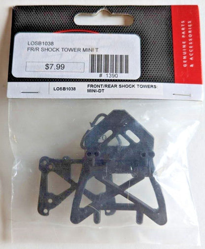 Team Losi Part #LOSB1038 Front/Rear Shock Towers: Mini-DT