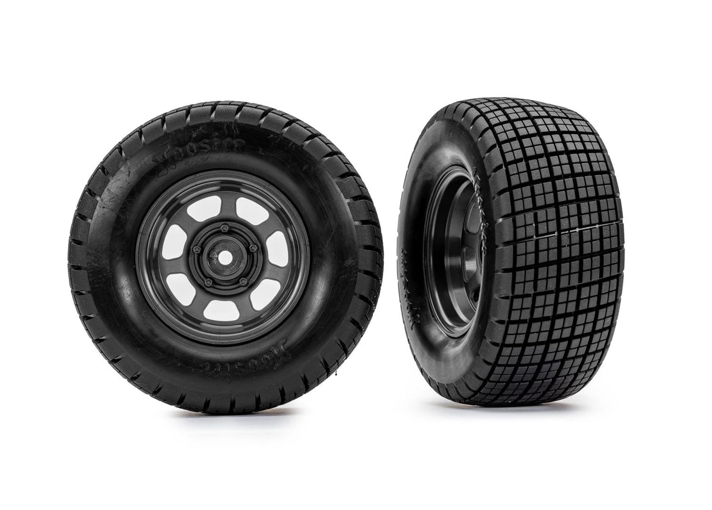 Traxxas Dirt Oval Hoosier Tires & Wheels 2WD Front