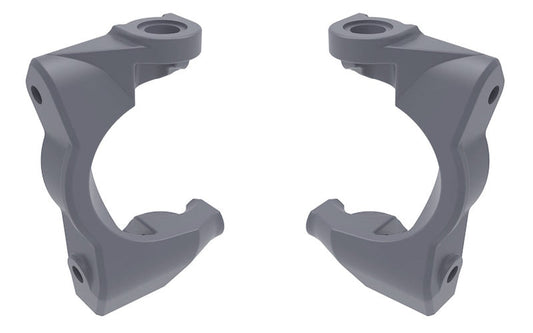 Traxxas 10732-GRAY Left and Right Caster blocks (c-hubs) Gray fits Mini Maxx.