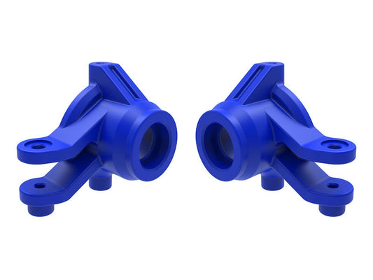 Traxxas 10736-BLUE Steering Blocks Left and Right (blue) fits Mini Maxx