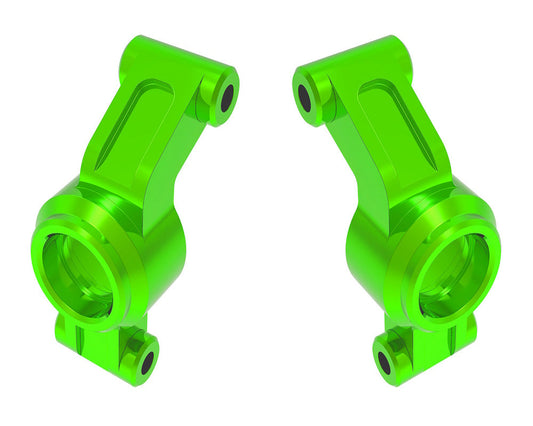 Traxxas 10751-GRN Green Left & Right Aluminum Stub Axle Carriers fits Mini Maxx