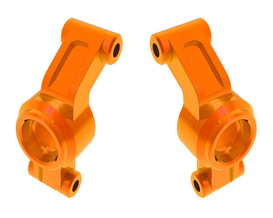 Traxxas 10751-ORNG Orange L & R Aluminum Stub Axle Carriers fits Mini Maxx