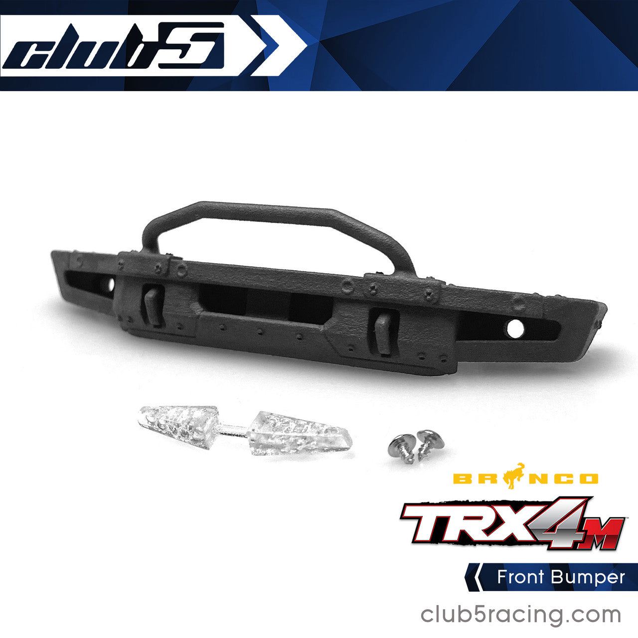 Club 5 Racing Part #C-TRX4-116 Front Bumper for Traxxas TRX-4M Ford Bronco