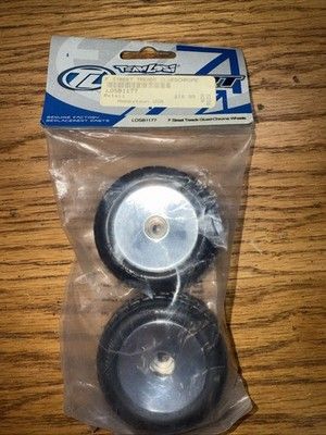 Teal Losi Part #LOSB1177 F Street Treads Glued - Chrome Wheels