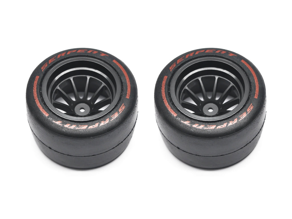 Serpent Part #SER302062 Wheel/Tyre Set Rear S (2) F190