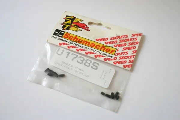 Schumacher Part #U1738S Speed Pack Of Grub / Set Screws
