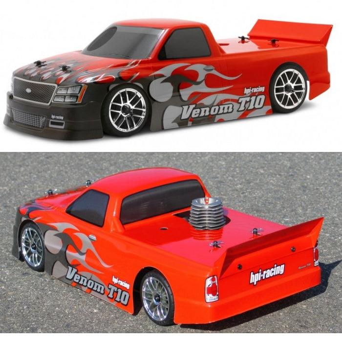 HPI Racing 17500 Venom T-10 Clear Body 200mm Sprint 2 Sport / Drift / Flux / E10 - PowerHobby