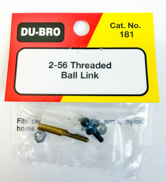 DU-BRO Part #181 2-56 Threaded Ball Link – Smooth Steering & Control Linkage Set