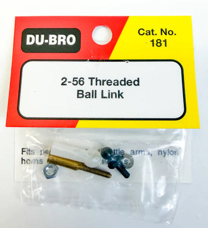 DU-BRO Part #181 2-56 Threaded Ball Link – Smooth Steering & Control Linkage Set