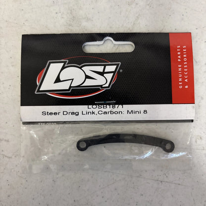 Team Losi Part #LOSB1871 Steer Drag Link, Carbon Mini 8