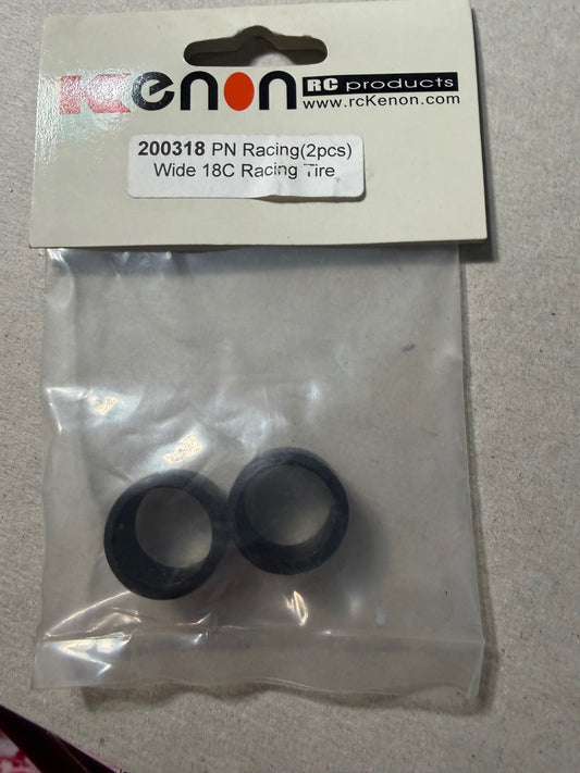 Kenon Part #200318 PN Racing Mini-Z Wide 18C Racing Tires (2)