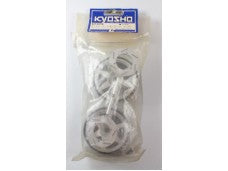 Kyosho Part #GT37S Wheel Set 6 Spoke Chrome