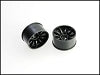 PN Racing Part#: 210BR0 Mini-Z 2WD Machine Cut 10 Spoke Rear Wheel R0 Black