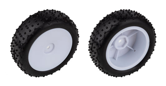 Reflex 14 Mini Pin Tires, Narrow Wheels, mounted, white
