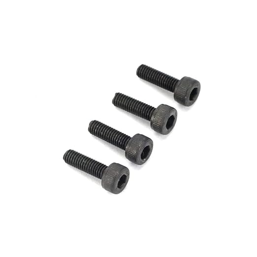 DU-BRO Part #2278 4mm x 14 Metric Socket Head Cap Screws 4ct – Black Oxide RC Hardware