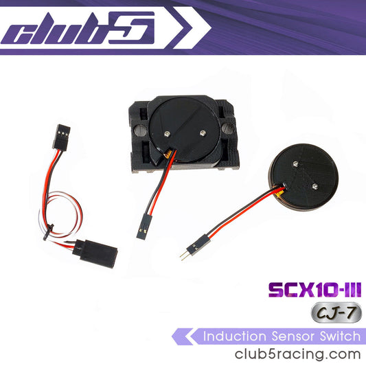 Club 5 Racing Part #C-AXA-252 Induction Sensor Switch for SCX10 III Jeep CJ-7 Lighting (Waterproof)