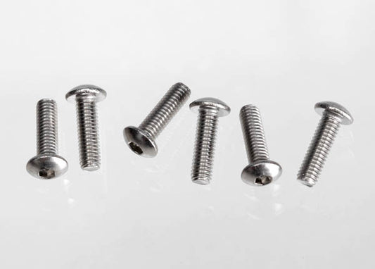 Traxxas Stainless Button-Head Screws 3x10 mm (6)
