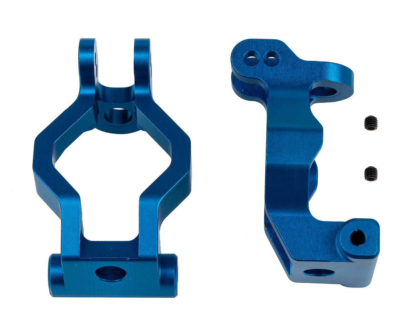 SR7 FT Caster Blocks, blue aluminum