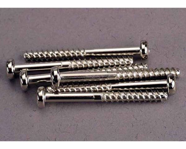 Traxxas Part #2681 Screws, 3x30mm roundhead self-tapping (6)