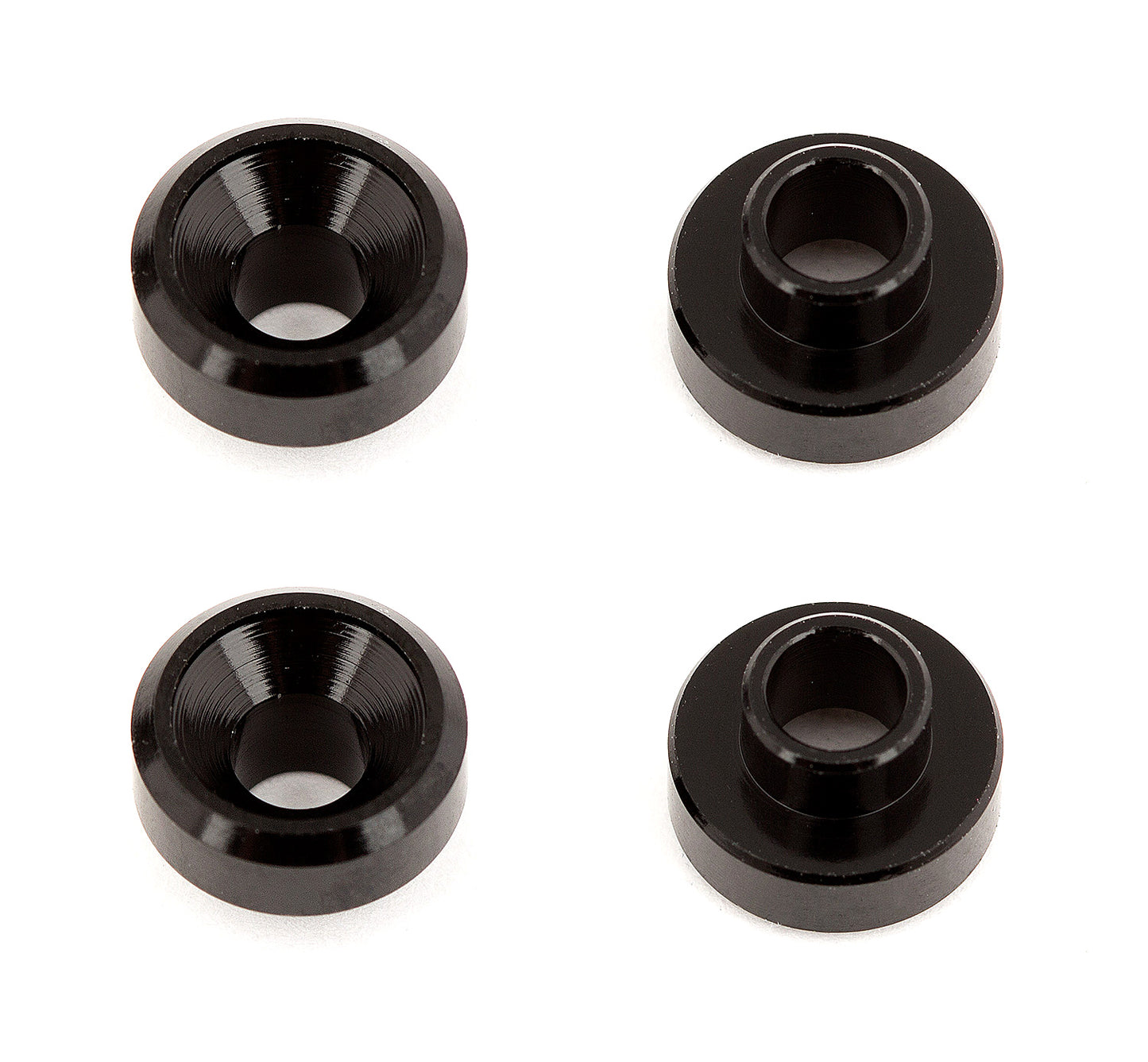 Servo Washers, black aluminum