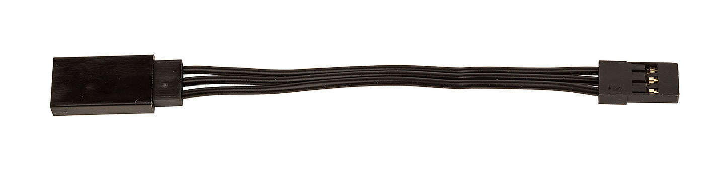 75mm Servo Wire Extension, black (2.95 in)