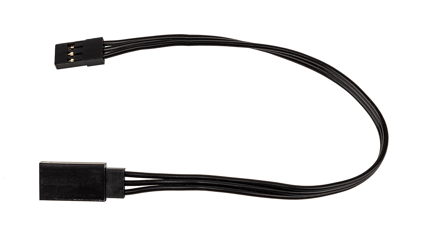 175mm Servo Wire Extension, black (6.89 in)